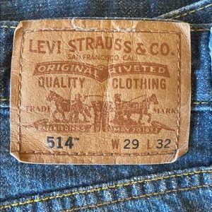 Levi 514 100% cotton